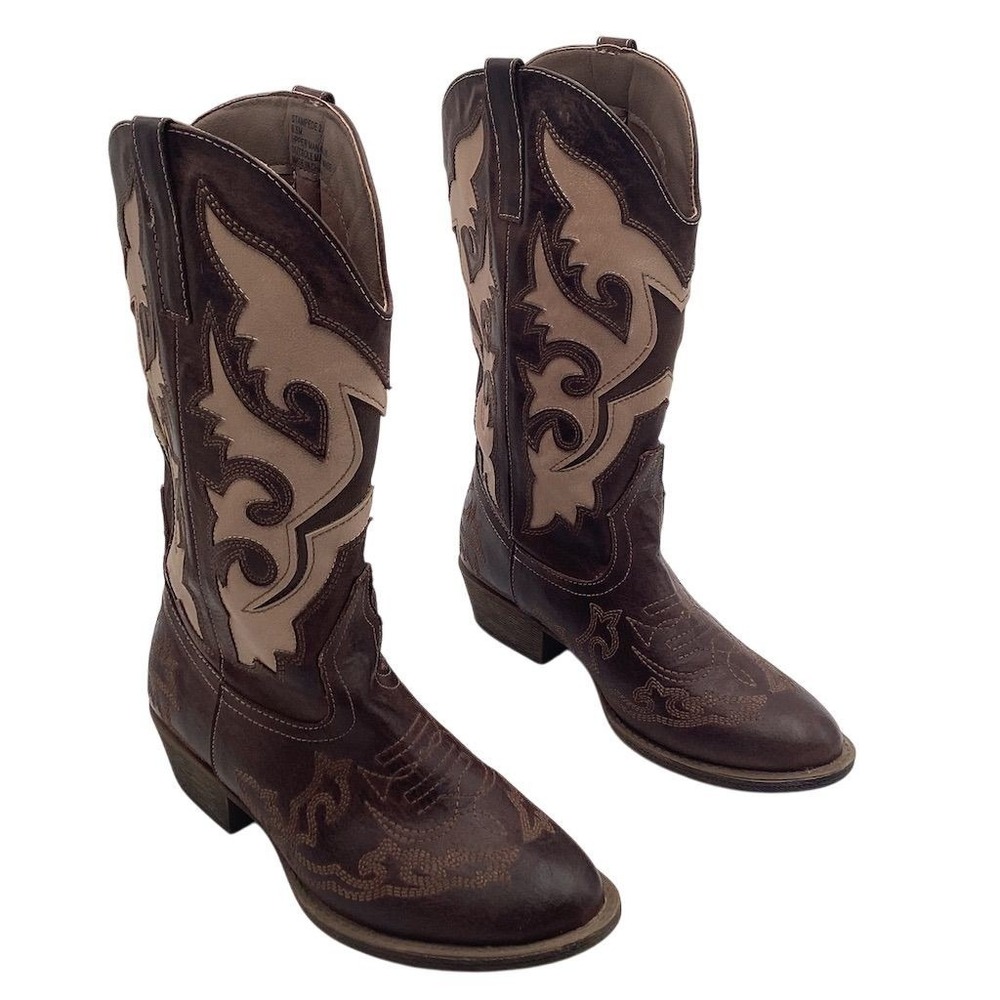 Coconuts by Matisse Women's‎ Western Cowboy Boots Brown Size 6.5